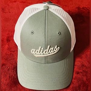 ADIDAS MESH TRUCKER HAT SILVER GREEN